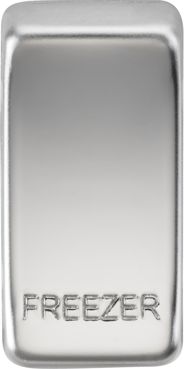 Knightsbridge MLA GDFREEZERPC Switch cover "marked FREEZER" - polished chrome - Knightsbridge MLA - Falcon Electrical UK