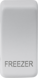 Knightsbridge MLA GDFREEZERMW Switch cover "marked FREEZER" - matt white - Knightsbridge MLA - Falcon Electrical UK