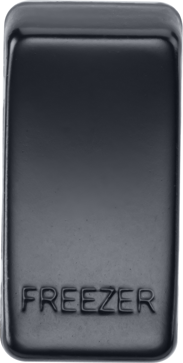 Knightsbridge MLA GDFREEZERMB Switch cover "marked FREEZER" - matt black - Knightsbridge MLA - Falcon Electrical UK