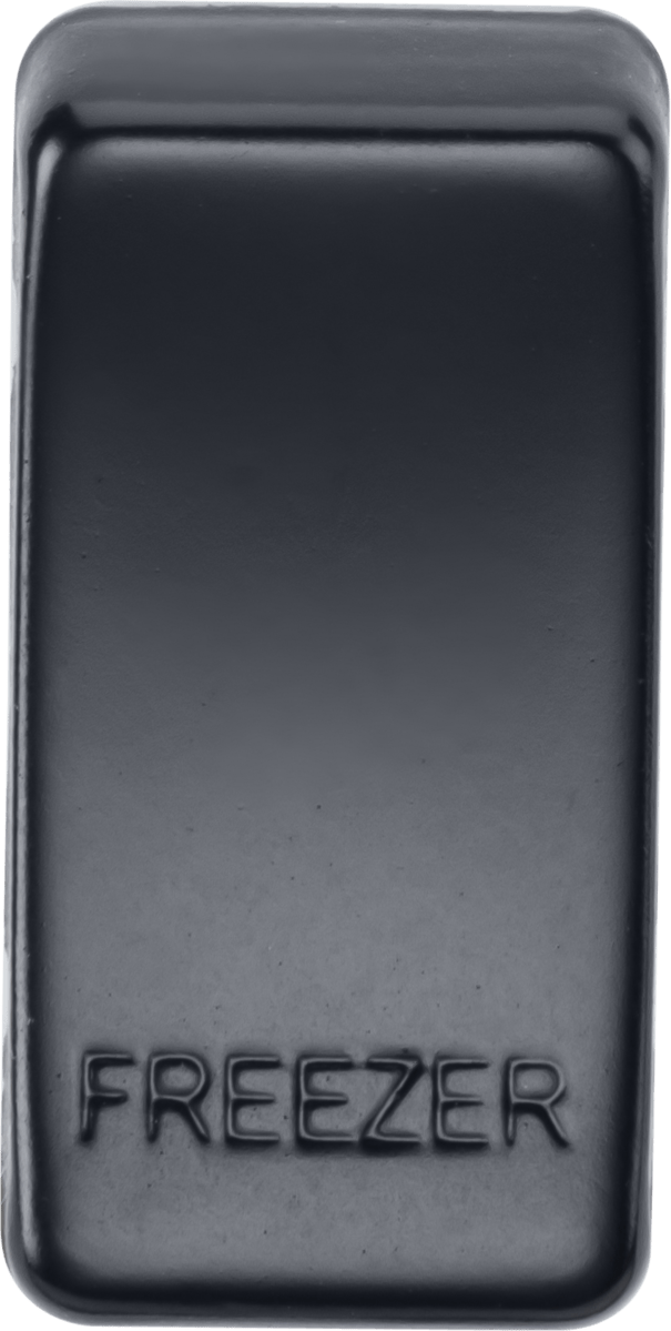 Knightsbridge MLA GDFREEZERMB Switch cover "marked FREEZER" - matt black - Knightsbridge MLA - Falcon Electrical UK