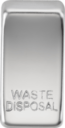 Knightsbridge MLA GDWASTEPC Switch cover "marked WASTE DISPOSAL" - polished chrome - Knightsbridge MLA - Falcon Electrical UK