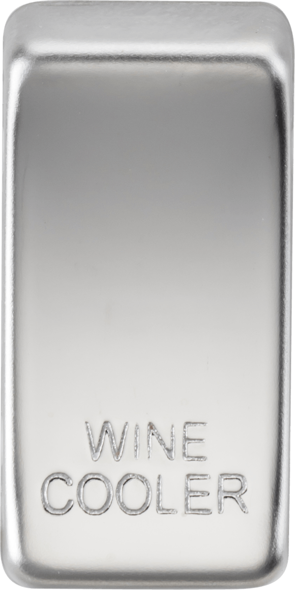 Knightsbridge MLA GDWINEPC Switch cover "marked WINE COOLER" - polished chrome - Knightsbridge MLA - Falcon Electrical UK