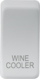Knightsbridge MLA GDWINEMW Switch cover "marked WINE COOLER" - matt white - Knightsbridge MLA - Falcon Electrical UK