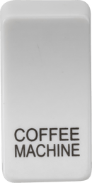 Knightsbridge MLA GDCOFFU Switch cover "marked COFFEE MACHINE" - white - Knightsbridge MLA - Falcon Electrical UK