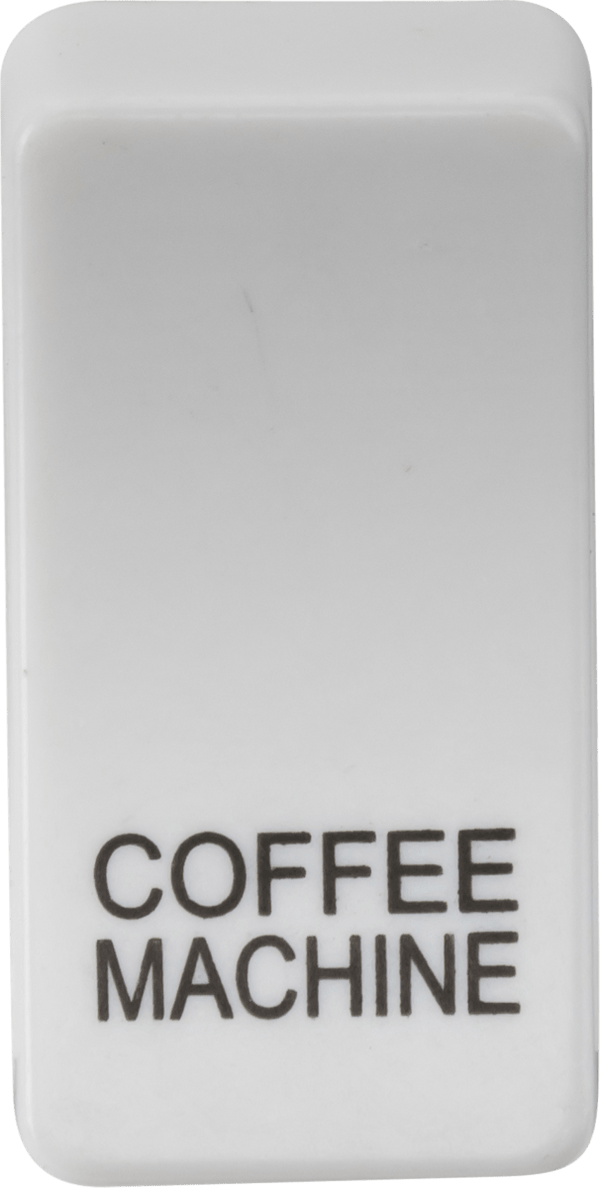 Knightsbridge MLA GDCOFFU Switch cover "marked COFFEE MACHINE" - white - Knightsbridge MLA - Falcon Electrical UK