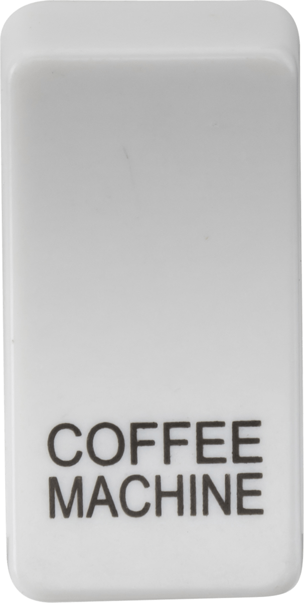 Knightsbridge MLA GDCOFFU Switch cover "marked COFFEE MACHINE" - white - Knightsbridge MLA - Falcon Electrical UK