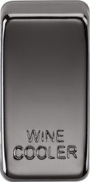 Knightsbridge MLA GDWINEBN Switch cover "marked WINE COOLER" - black nickel - Knightsbridge MLA - Falcon Electrical UK