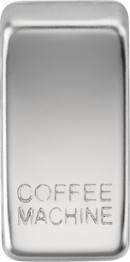 Knightsbridge MLA GDCOFFPC Switch cover "marked COFFEE MACHINE" - polished chrome - Knightsbridge MLA - Falcon Electrical UK
