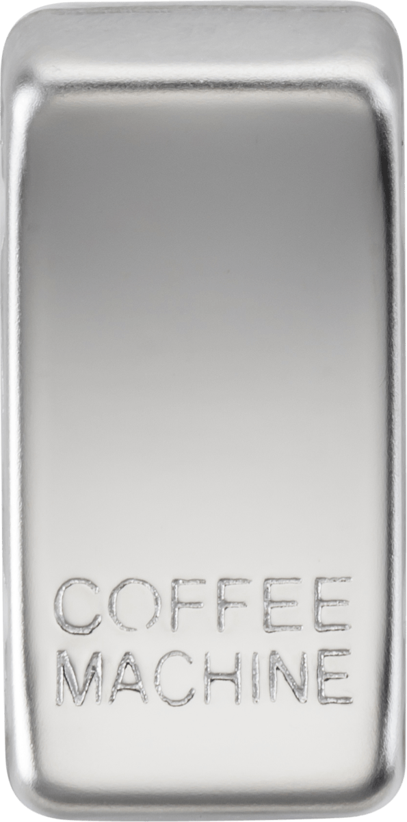 Knightsbridge MLA GDCOFFPC Switch cover "marked COFFEE MACHINE" - polished chrome - Knightsbridge MLA - Falcon Electrical UK