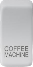 Knightsbridge MLA GDCOFFMW Switch cover "marked COFFEE MACHINE" - matt white - Knightsbridge MLA - Falcon Electrical UK