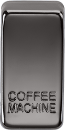 Knightsbridge MLA GDCOFFBN Switch cover "marked COFFEE MACHINE" - black nickel - Knightsbridge MLA - Falcon Electrical UK