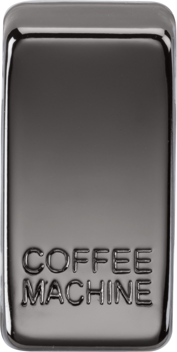 Knightsbridge MLA GDCOFFBN Switch cover "marked COFFEE MACHINE" - black nickel - Knightsbridge MLA - Falcon Electrical UK