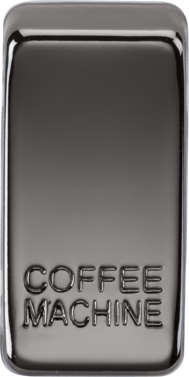 Knightsbridge MLA GDCOFFBN Switch cover "marked COFFEE MACHINE" - black nickel - Knightsbridge MLA - Falcon Electrical UK