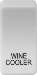 Knightsbridge MLA GDWINEU Switch cover "marked WINE COOLER" - white - Knightsbridge MLA - Falcon Electrical UK
