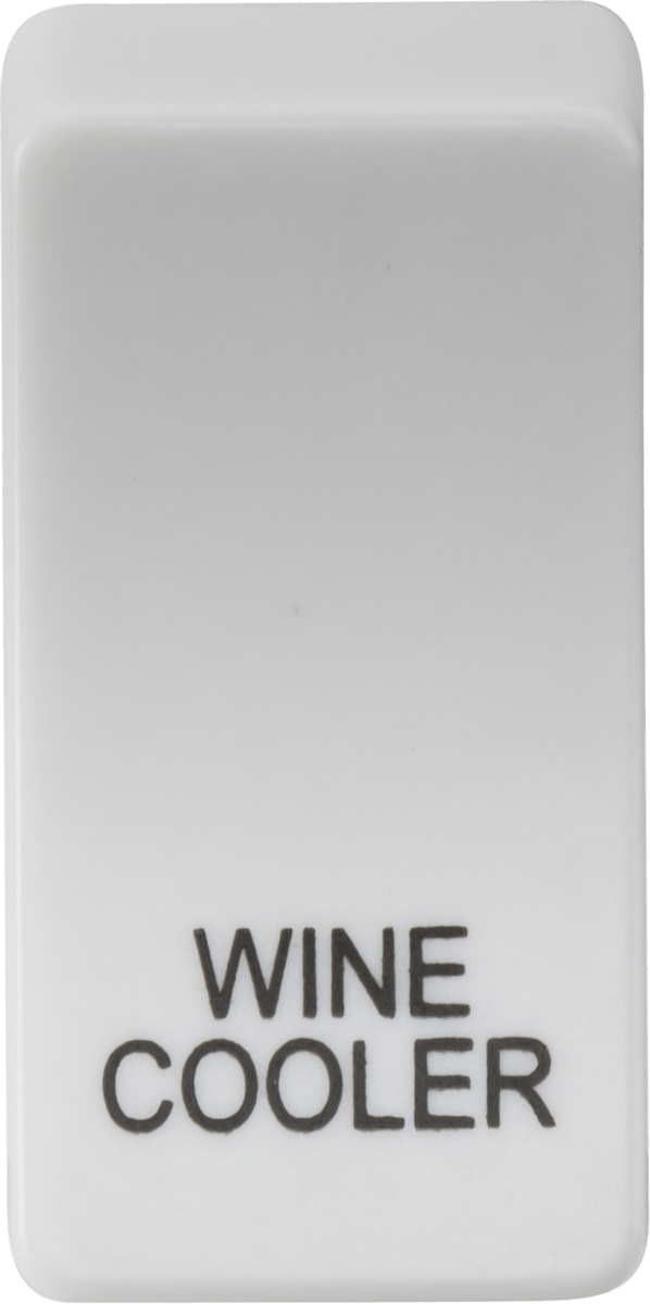 Knightsbridge MLA GDWINEU Switch cover "marked WINE COOLER" - white - Knightsbridge MLA - Falcon Electrical UK