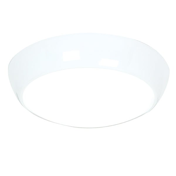 Saxby Vigor LED Round Bulkhead, Cool White with Microwave Sensor (50695) - Saxby - Falcon Electrical UK