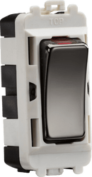 Knightsbridge MLA GDM003BN 20AX DP grid module with LED indicator - black nickel - Knightsbridge MLA - Falcon Electrical UK