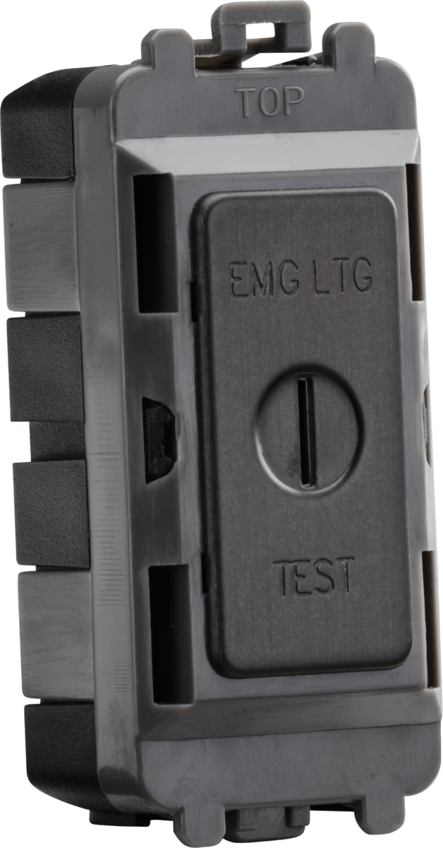 Knightsbridge MLA GDM008SB 20AX DP key module (marked EMG LTG TEST) - smoked bronze - Knightsbridge MLA - Falcon Electrical UK