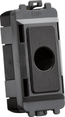 Knightsbridge MLA GDM012SB Flex outlet module (up to 10mm) - smoked bronze - Knightsbridge MLA - Falcon Electrical UK