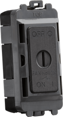 Knightsbridge MLA GDM021SB 10A Fan Isolator Key Switch Module - smoked bronze - Knightsbridge MLA - Falcon Electrical UK