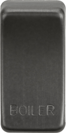 Knightsbridge MLA GDBOILSB Switch cover "marked BOILER" - smoked bronze - Knightsbridge MLA - Falcon Electrical UK