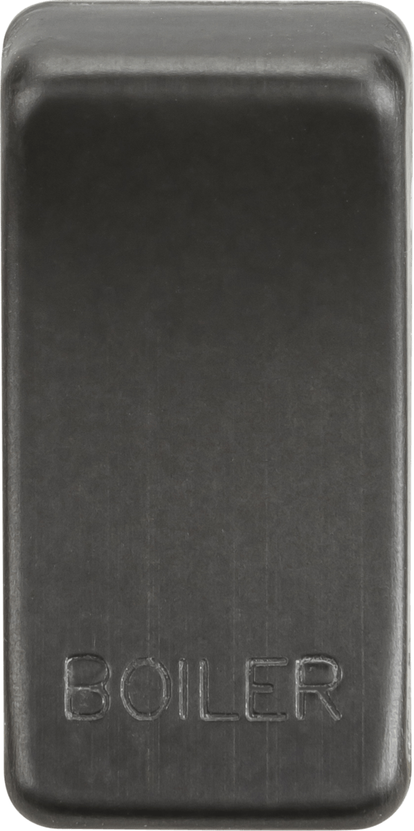 Knightsbridge MLA GDBOILSB Switch cover "marked BOILER" - smoked bronze - Knightsbridge MLA - Falcon Electrical UK