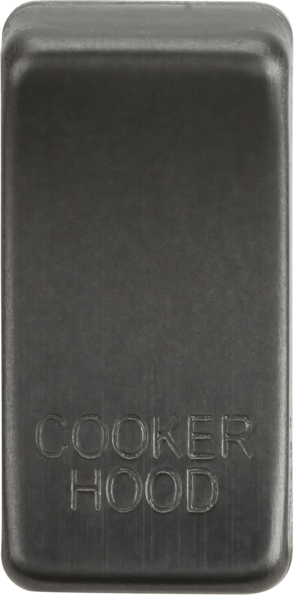 Knightsbridge MLA GDCOOKSB Switch cover "marked COOKER HOOD" - smoked bronze - Knightsbridge MLA - Falcon Electrical UK