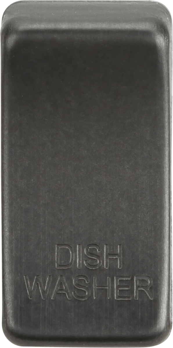 Knightsbridge MLA GDDISHSB Switch cover "marked DISHWASHER" - smoked bronze - Knightsbridge MLA - Falcon Electrical UK