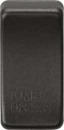 Knightsbridge MLA GDDRYSB Switch cover "marked TUMBLE DRYER" - smoked bronze - Knightsbridge MLA - Falcon Electrical UK