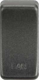 Knightsbridge MLA GDFANSB Switch cover "marked FAN" - smoked bronze - Knightsbridge MLA - Falcon Electrical UK