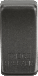 Knightsbridge MLA GDFRIDSB Switch cover "marked FRIDGE FREEZER" - smoked bronze - Knightsbridge MLA - Falcon Electrical UK