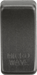 Knightsbridge MLA GDMICROSB Switch cover "marked MICROWAVE" - smoked bronze - Knightsbridge MLA - Falcon Electrical UK