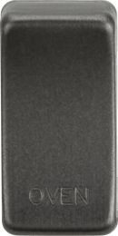 Knightsbridge MLA GDOVENSB Switch cover "marked OVEN" - smoked bronze - Knightsbridge MLA - Falcon Electrical UK