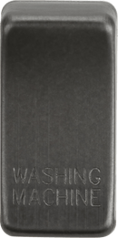 Knightsbridge MLA GDWASHSB Switch cover "marked WASHING MACHINE" - smoked bronze - Knightsbridge MLA - Falcon Electrical UK