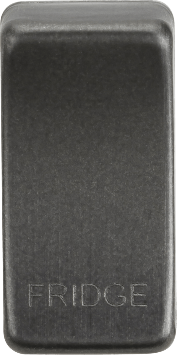 Knightsbridge MLA GDFRIDGESB Switch cover "marked FRIDGE" - smoked bronze - Knightsbridge MLA - Falcon Electrical UK