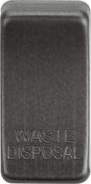Knightsbridge MLA GDWASTESB Switch cover "marked WASTE DISPOSAL" - smoked bronze - Knightsbridge MLA - Falcon Electrical UK