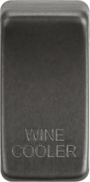 Knightsbridge MLA GDWINESB Switch cover "marked WINE COOLER" - smoked bronze - Knightsbridge MLA - Falcon Electrical UK