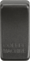 Knightsbridge MLA GDCOFFSB Switch cover "marked COFFEE MACHINE" - smoked bronze - Knightsbridge MLA - Falcon Electrical UK