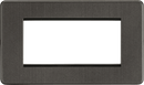 Knightsbridge MLA SF4GSB Screwless 4G Modular Faceplate - Smoked Bronze - Knightsbridge MLA - Falcon Electrical UK