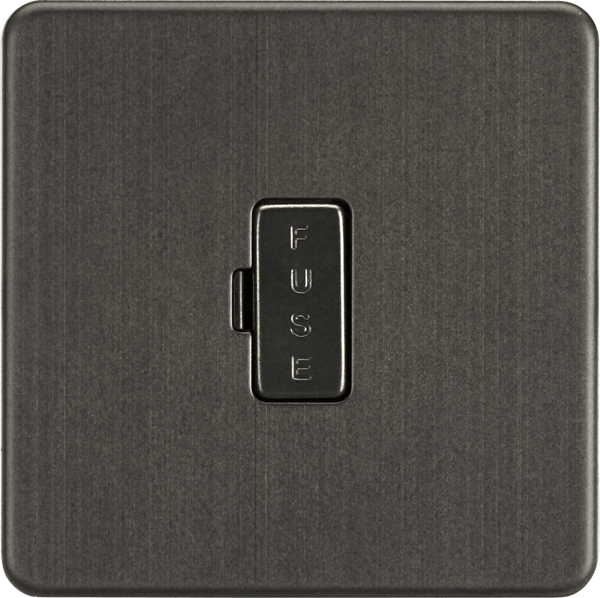 Knightsbridge MLA SF6000SB Screwless 13A Fused Spur Unit - Smoked Bronze - Knightsbridge MLA - Falcon Electrical UK