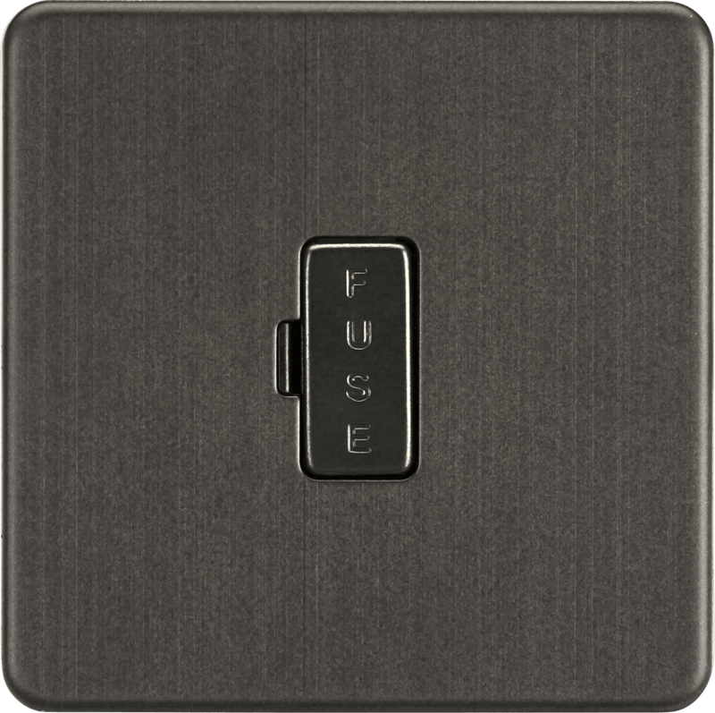 Knightsbridge MLA SF6000SB Screwless 13A Fused Spur Unit - Smoked Bronze - Knightsbridge MLA - Falcon Electrical UK
