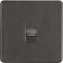 Knightsbridge MLA SF7400SB Screwless Telephone Extension Socket - Smoked Bronze - Knightsbridge MLA - Falcon Electrical UK