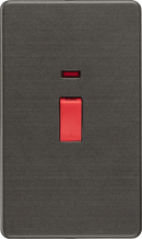 Knightsbridge MLA SF8332NSB Screwless 45A 2G DP Switch with Neon - Smoked Bronze - Knightsbridge MLA - Falcon Electrical UK