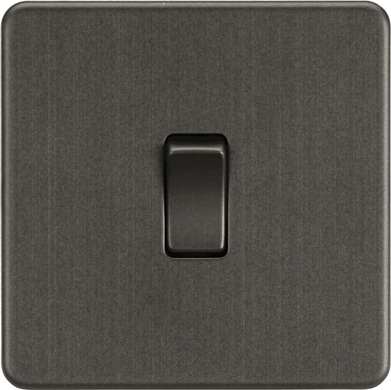 Knightsbridge MLA SF2000SB Screwless 10AX 1G 2-Way Switch - Smoked Bronze - Knightsbridge MLA - Falcon Electrical UK