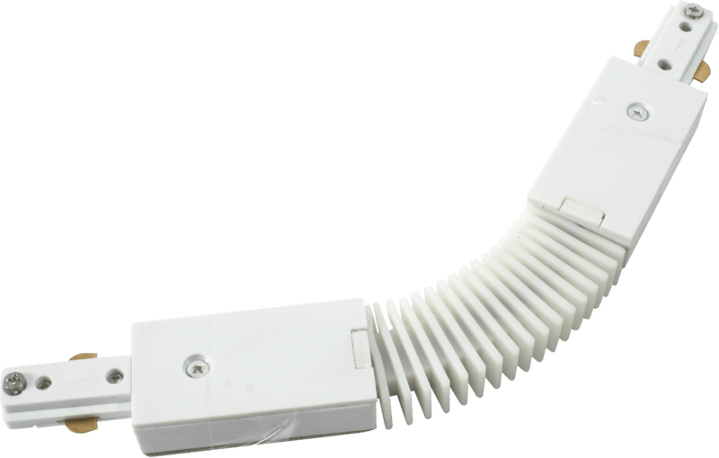 Knightsbridge MLA TRKFC1W 230V Single Circuit Track Flexible Connector - White - Knightsbridge MLA - Falcon Electrical UK
