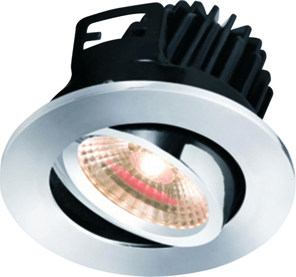 Knightsbridge MLA VFRCOBWW2 IP20 7W LED 3000K Warm White Tilt Downlight with Fixed Chrome Bezel - Knightsbridge MLA - Falcon Electrical UK