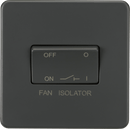 Knightsbridge MLA SF1100AT Screwless 10AX 3 pole Fan Isolator Switch - Anthracite - Knightsbridge MLA - Falcon Electrical UK