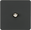 Knightsbridge MLA SF0150AT Screwless 1G SAT TV Outlet (Non-Isolated) - Anthracite - Knightsbridge MLA - Falcon Electrical UK