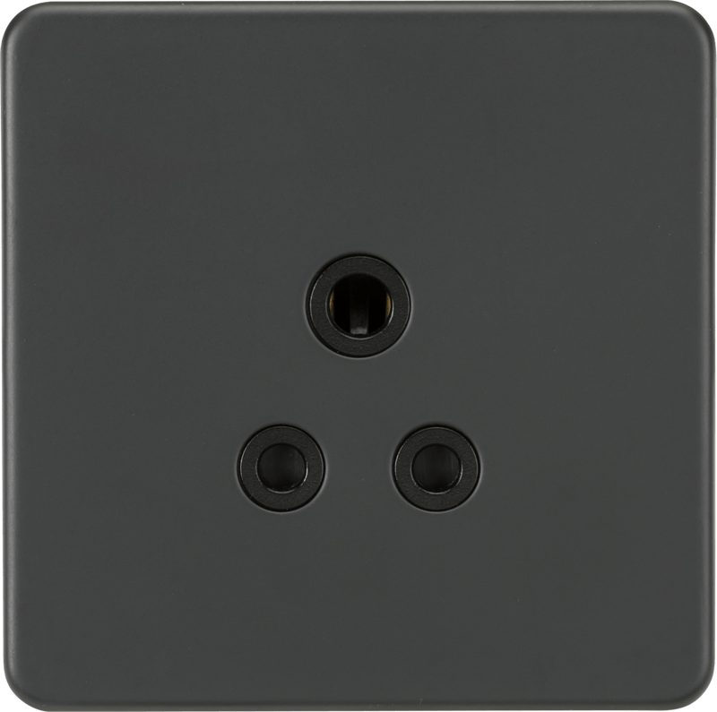 Knightsbridge MLA SF5AAT Screwless 5A Unswitched Socket - Anthracite - Knightsbridge MLA - Falcon Electrical UK
