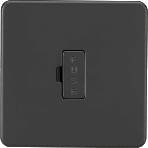 Knightsbridge MLA SF6000AT Screwless 13A Fused Spur Unit - Anthracite - Knightsbridge MLA - Falcon Electrical UK